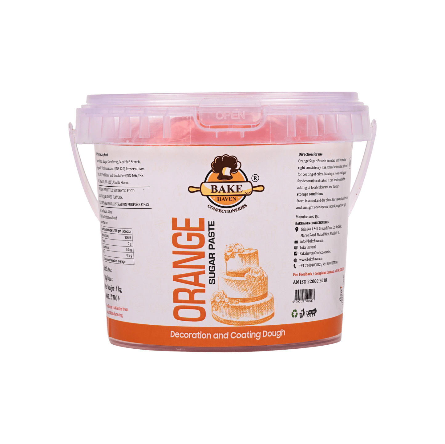 Fondant orange 1kg