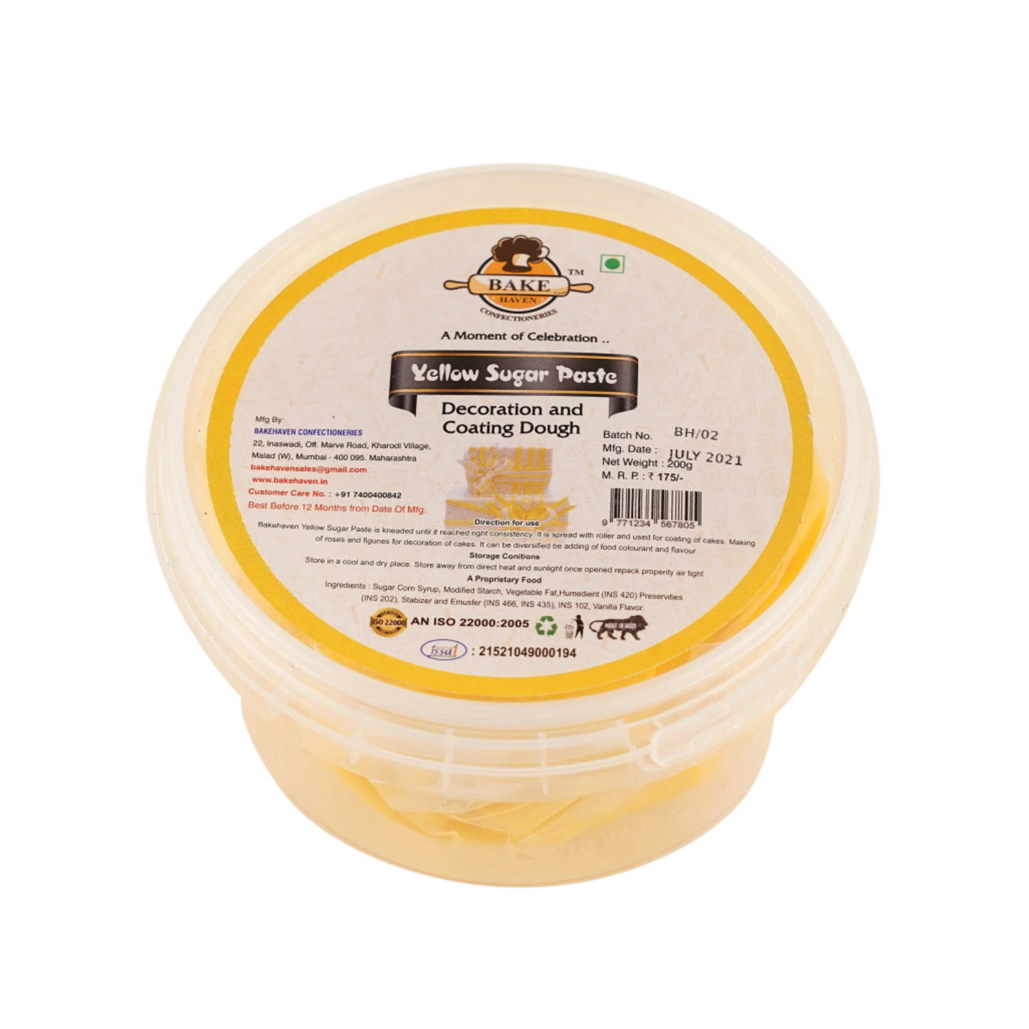 Fondant Yellow 200gm